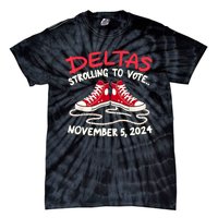 Chucks And Pearls Deltas Strolling To Vote November 5 2024 Tie-Dye T-Shirt