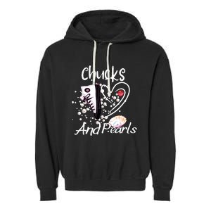 Chucks And Pearls Garment-Dyed Fleece Hoodie