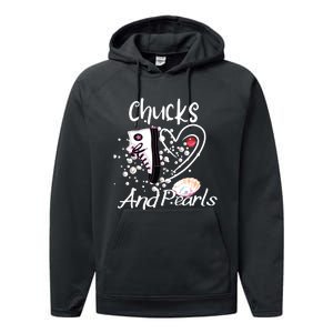 Chucks And Pearls Performance Fleece Hoodie