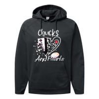 Chucks And Pearls Performance Fleece Hoodie