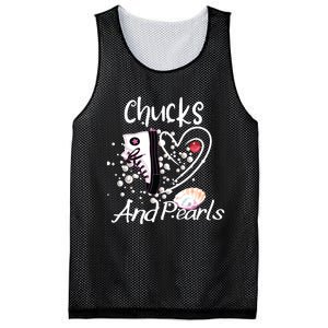 Chucks And Pearls Mesh Reversible Basketball Jersey Tank