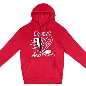 Chucks And Pearls Premium Pullover Hoodie