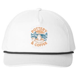 Coffee And Pottery Lover Ceramic Artist Snapback Five-Panel Rope Hat