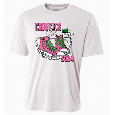 Chucks And Pearls Im With Her Kamala 2024 Cooling Performance Crew T-Shirt