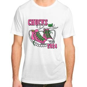 Chucks And Pearls Im With Her Kamala 2024 Adult ChromaSoft Performance T-Shirt