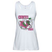 Chucks And Pearls Im With Her Kamala 2024 Ladies Essential Flowy Tank