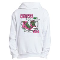 Chucks And Pearls Im With Her Kamala 2024 Urban Pullover Hoodie