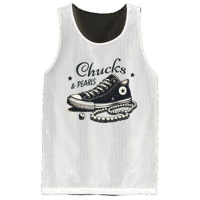 Chucks And Pearls IM With Her Kamala 2024 Retro Vintage Mesh Reversible Basketball Jersey Tank