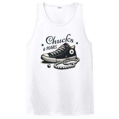 Chucks And Pearls IM With Her Kamala 2024 Retro Vintage PosiCharge Competitor Tank