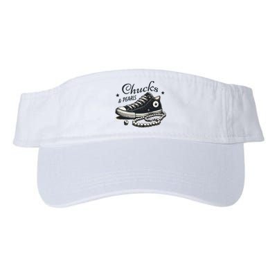 Chucks And Pearls IM With Her Kamala 2024 Retro Vintage Visor