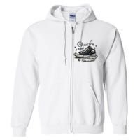 Chucks And Pearls IM With Her Kamala 2024 Retro Vintage Full Zip Hoodie