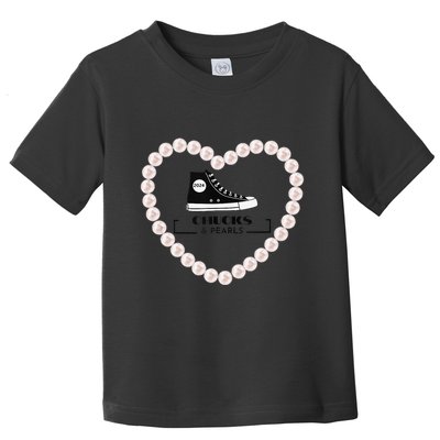 Chucks And Pearls 2024 Toddler T-Shirt