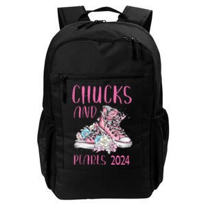 Chucks And Pearls 2024 Cute Women Gifts Daily Commute Backpack