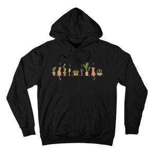 Cats And Plant Gardening Garden Cat Lover Gardener Hoodie