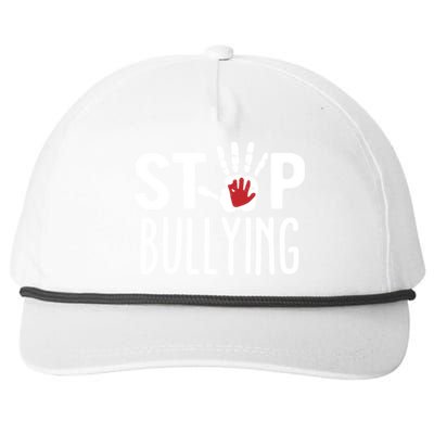 Child Abuse Prevention Month Stop Bullying Gift Snapback Five-Panel Rope Hat