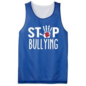 Child Abuse Prevention Month Stop Bullying Gift Mesh Reversible Basketball Jersey Tank