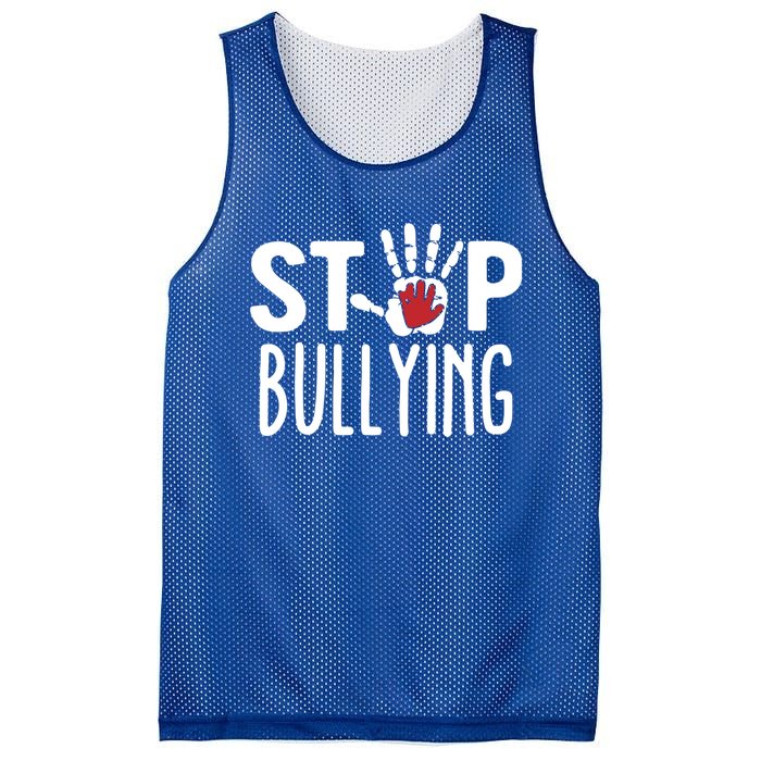 Child Abuse Prevention Month Stop Bullying Gift Mesh Reversible Basketball Jersey Tank