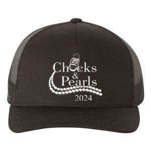 Chucks And Pearls 2024 Gifts Yupoong Adult 5-Panel Trucker Hat