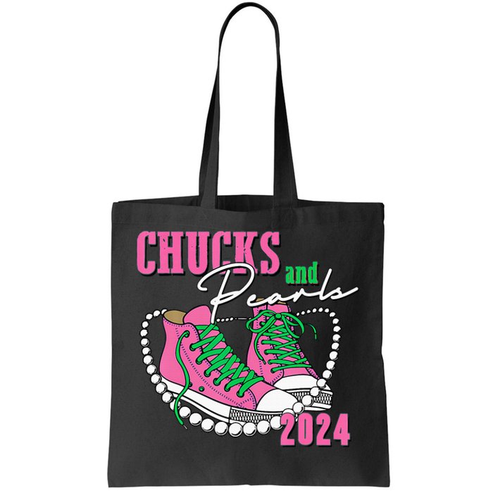 Chucks And Pearls IM With Her 2024 Tote Bag