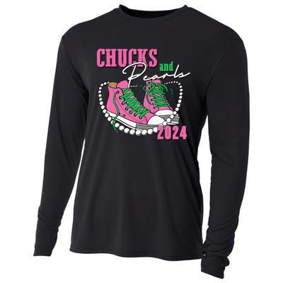 Chucks And Pearls IM With Her 2024 Cooling Performance Long Sleeve Crew