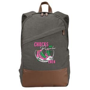 Chucks And Pearls IM With Her 2024 Cotton Canvas Backpack