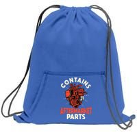 Contains Aftermarket Parts Open Heart Surgery Survivor Gift Sweatshirt Cinch Pack Bag