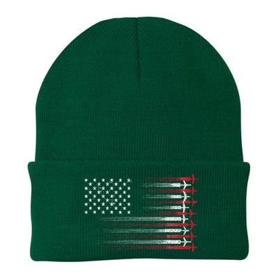 Cute Airplane Pilot Art Aviation 4th Of July Knit Cap Winter Beanie