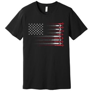 Cute Airplane Pilot Art Aviation 4th Of July Premium T-Shirt