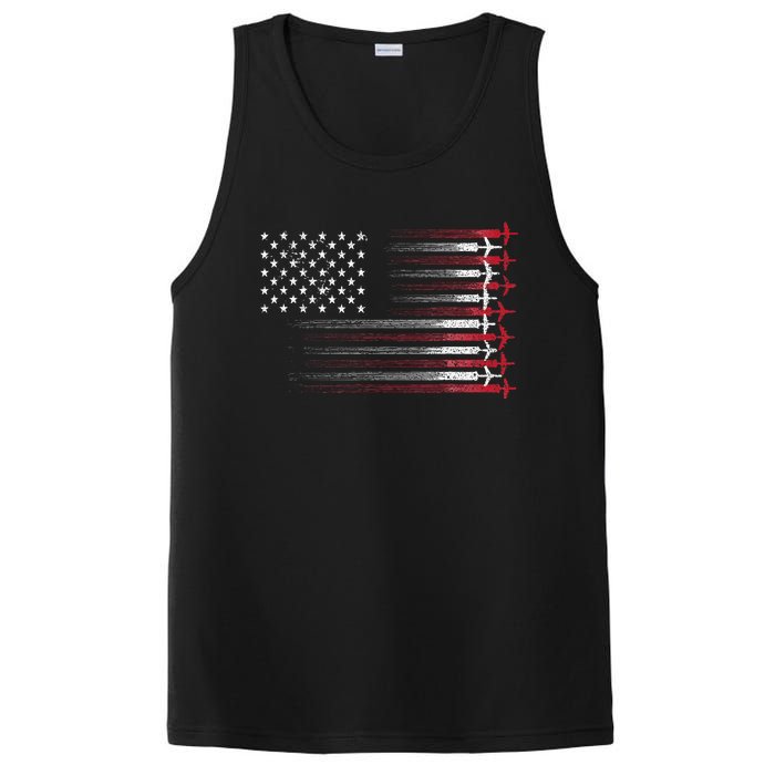 Cute Airplane Pilot Art Aviation 4th Of July PosiCharge Competitor Tank