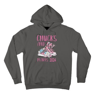 Chucks And Pearls 2024 Cute Women Gifts Hoodie