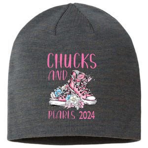 Chucks And Pearls 2024 Cute Women Gifts Sustainable Beanie