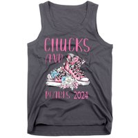 Chucks And Pearls 2024 Cute Women Gifts Tank Top