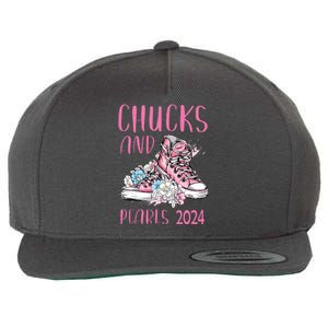 Chucks And Pearls 2024 Cute Women Gifts Wool Snapback Cap