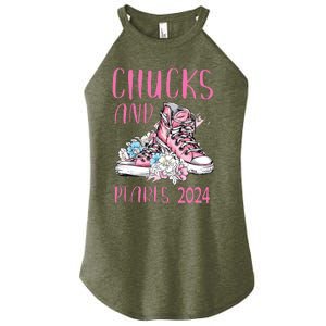 Chucks And Pearls 2024 Cute Women Gifts Women's Perfect Tri Rocker Tank