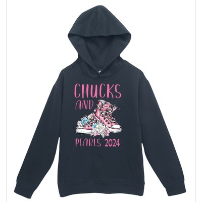 Chucks And Pearls 2024 Cute Women Gifts Urban Pullover Hoodie