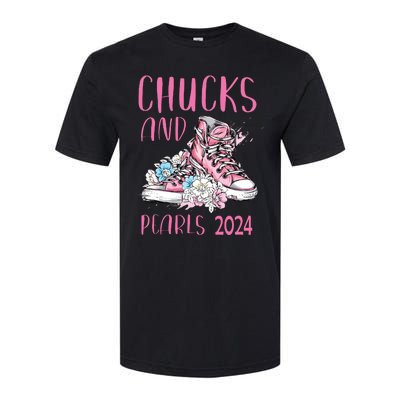 Chucks And Pearls 2024 Cute Women Gifts Softstyle® CVC T-Shirt