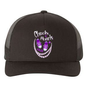 Chucks And Pearls For Women Funny Kamala Harris Yupoong Adult 5-Panel Trucker Hat