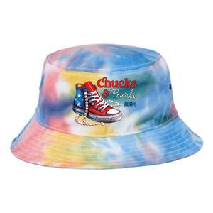 Chucks And Pearls 2024 Im With Her Kamala Tie Dye Newport Bucket Hat