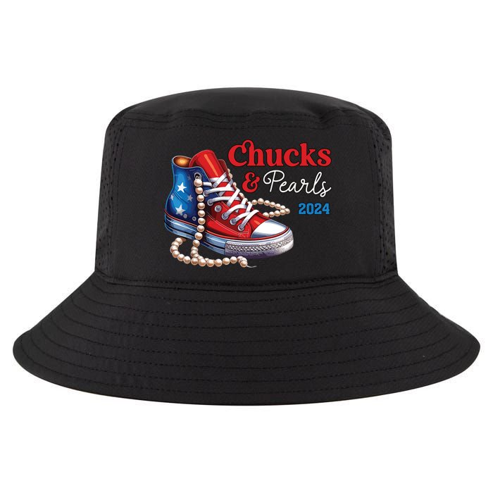 Chucks And Pearls 2024 Im With Her Kamala Cool Comfort Performance Bucket Hat