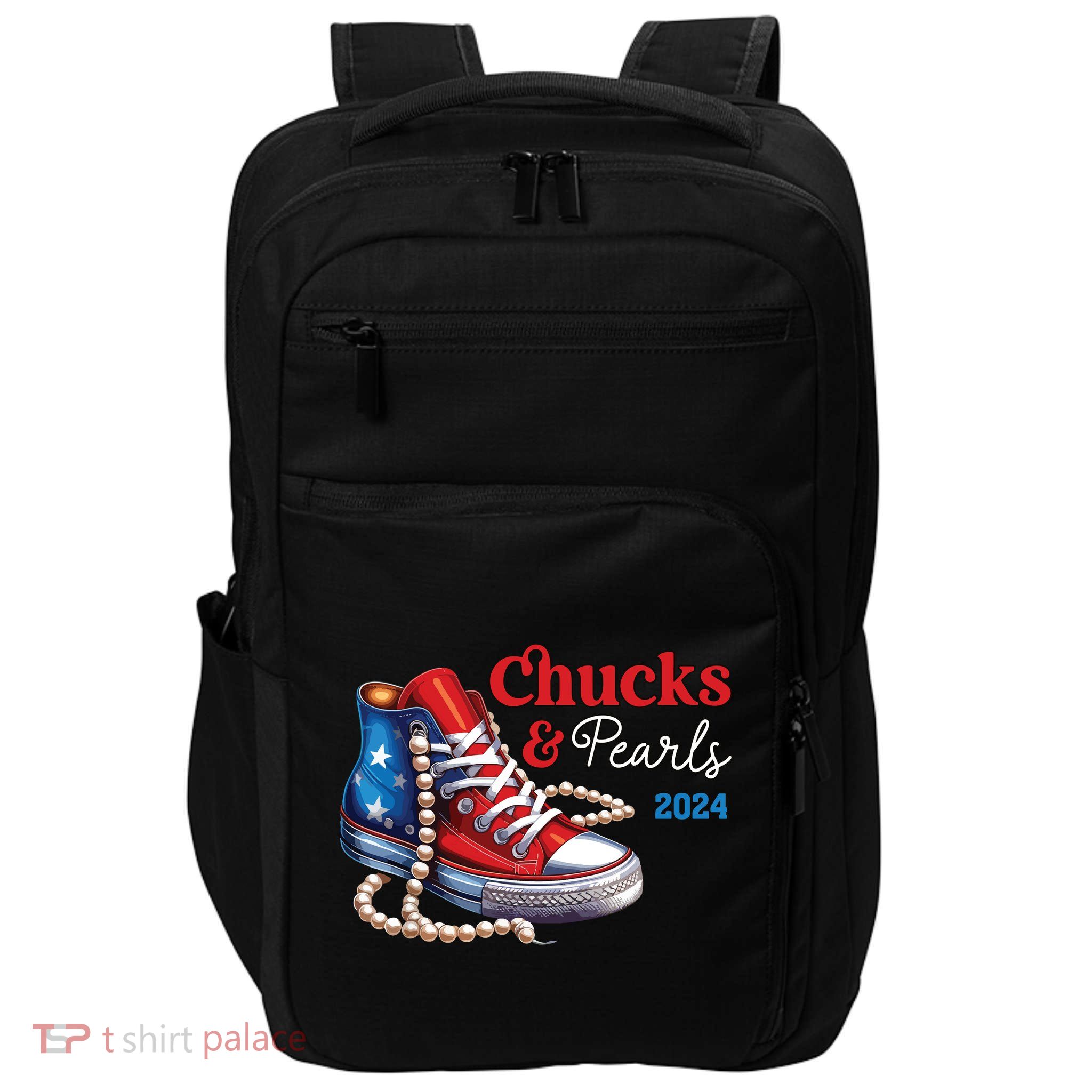 Chucks And Pearls 2024 Im With Her Kamala Impact Tech Backpack