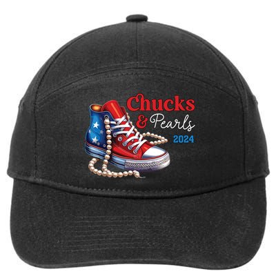Chucks And Pearls 2024 Im With Her Kamala 7-Panel Snapback Hat