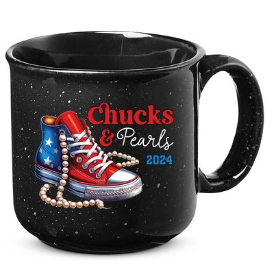 Chucks And Pearls 2024 Im With Her Kamala 15oz Campfire Ceramic Mug