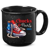 Chucks And Pearls 2024 Im With Her Kamala 15oz Campfire Ceramic Mug