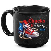 Chucks And Pearls 2024 Im With Her Kamala 15oz Campfire Ceramic Mug
