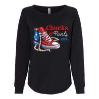 Chucks And Pearls 2024 Im With Her Kamala Womens California Wash Sweatshirt