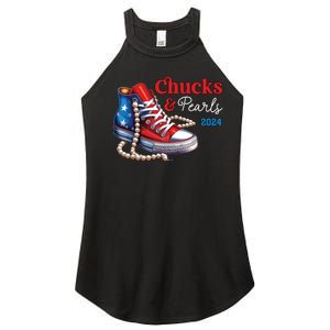 Chucks And Pearls 2024 Im With Her Kamala Women's Perfect Tri Rocker Tank