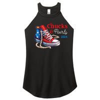 Chucks And Pearls 2024 Im With Her Kamala Women's Perfect Tri Rocker Tank