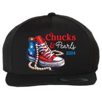 Chucks And Pearls 2024 Im With Her Kamala Wool Snapback Cap