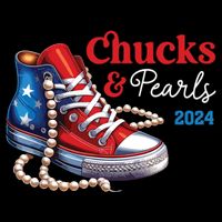 Chucks And Pearls 2024 Im With Her Kamala Wool Snapback Cap