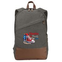 Chucks And Pearls 2024 Im With Her Kamala Cotton Canvas Backpack